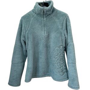 Athleta Fuzzy Pull Over, 1/4 Zip, Sz M